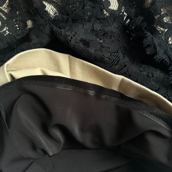 Nue By Shani Black & Nude Lace Cocktail Dress w/ Built-in Shapewear Size 4 NWT - Picture 4 of 12